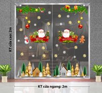 DECAL TRANG TRÍ GIÁNG SINH WELCOME MERRY CHRISTMAS