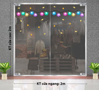 DECAL TRANG TRÍ NOEL DÂY ĐÈN LED