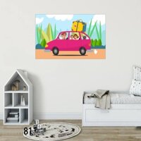 Decal trang trí phòng cho bé trai, bé gái, tranh dán tường phòng ngủ em bé