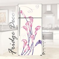 Decal trang trí Tủ Lạnh Hoa Art