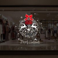 Decal trang trí tường Noel XH7241 - Tuần lộc trang trí cửa ra vào, tường,.. Trang trí giáng sinh