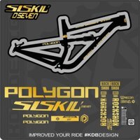 Decal Vàng Dán Xe Đạp D7