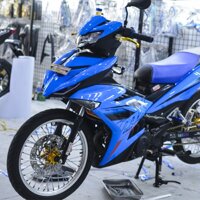 Decal Xe Exciter 150 Xanh Đen Mx-King