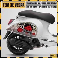 Decal Xe Máy Vespa Sprint / Primavera Phong Cách Nhật Bản AKATSUKI | VPSP53 | Team Hình Dán Tem Vespa Chống Nước Bền Màu