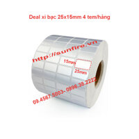 Decal xi bạc 25x15mm