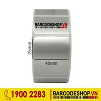 Decal xi bạc 40x25mm loại 1 tem 1 hàng