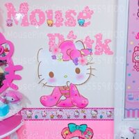 Decan dán tường kitty nhật bản