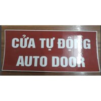 Decan dán xe cửa tự động Auto Door, Decal dán ô tô nhiều màu, dễ dán, dễ rửa xe - Cửa tự động đỏ