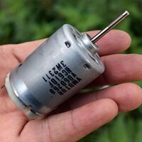Dechang 545 Motor DC 6V 9V 12V 13200-25600 Vòng / phút Mô-men xoắn lớn Trục dài 28,5MM có quạt làm mát Đèn pin công suất cao Phụ kiện khoan động cơ