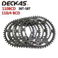 Deckas 110 / 4 BCD 110BCD Xe Đạp Đường Bộ Nẹp Rộng Xích 36T-58T Cho shimano 105 R2000 R3000 4700 5800 6800 R7000 R9000 Crankset