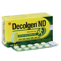 Decolgen ND, điều trị các triệu chứng cảm thông thường