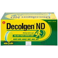 Decolgen ND trị các triệu chứng cảm  – CÔNG TY CỔ PHẦN NHÀ THUỐC NHÂN DÂN – PHƯỢNG HOÀNG