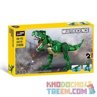 DECOOL 31026 non Lego CUỘC TẤN CÔNG CỦA KHỦNG LONG BẠO CHÚA bộ đồ chơi xếp lắp ráp ghép mô hình Creator TYRANNOSAURUS REX ATTACK Sáng Tạo 838 khối