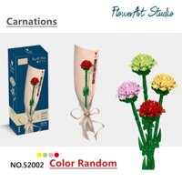 Decool 52002 Hoa cẩm chướng, đồ chơi lắp ráp xếp hình tương thích với Lego hoa