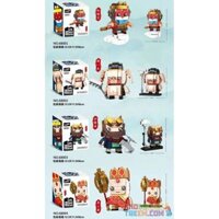Decool 68001 68002 68003 68004 6800A Jisi 68001 68002 68003 68004 6800A non Lego 4 NGƯỜI MẪU MONKEY KING ZHU BAJIE SHA WUJING TANG SANZANG bộ đồ chơi xếp lắp ráp ghép mô hình Brickheadz CUTE HEAD BRICK Nhân Vật Đầu To 634 khối