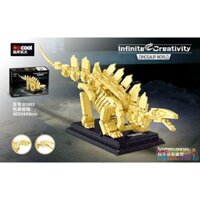 DECOOL 81003 MÔ HÌNH BỘ XƯƠNG STEGOSAURUS bộ đồ chơi xếp lắp ráp ghép mô hình Dino DINOSAUR WORLD STEGOSAURUS Khủng Long 491 khối