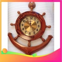 [Decor Cao Cấp ] Đồng Hồ treo tường mỏ neo matCẩm   50cmx40cm