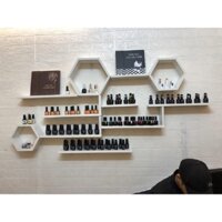 Decor Kệ Nail Treo tường cho tiệm Nail (Như Hình) - Gỗ lõi xanh cao cấp - bao chất lượng