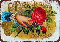 Decor Kitchen Man Cave Unique Home Vintage 16"x12"La Rosa Habana Cigars,Heavy Duty Living Fun Chic Drinking Funny Decor Art Metal Sign Acti...