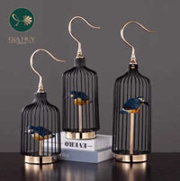 Decor lồng chim đen  (to) GH-DC0550