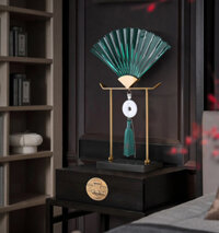 Decor phòng khách quạt ngọc trang trí nhiều mẫu độc đáo CD201