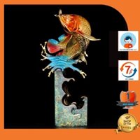 [DECOR] Tượng Cá rồng phong thủy chất liệu thuần đồng mã TUONG12