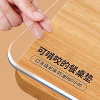 decorative tablecloths tablecloths study table stickers * * [Chống rách] Khăn trải bàn bằng nhựa pvc trong suốt Chống thấm dầu Chống bỏng Dùng một lần Thảm trải bàn bằng kính mềm Bàn cà phê Thảm để bàn