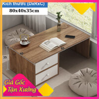 DecorVn Bàn trang điểm bệt có ngăn kéo, bàn bệt có ngăn kéo chất liệu gỗ MDF phủ Melamine cao cấp .