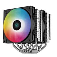 Deepcool AG620 ARGB CPU Air Cooler – Dual-Tower CPU Cooler, 2x 120mm Fan, 6x Copper Heat Pipes, Intel/AMD Support