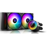 Deepcool Castle 240 RGB V2 AIO Liquid CPU Cooler – 240mm Radiator, ARGB, Anti-Leak Tech Inside, TR4 and AM4 Compatible