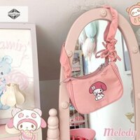 Deeptbhand Sanrio Series Hello Kitty Kawaii Túi đeo chéo một vai Thời trang Cô gái Trái tim Mật ong Phong cách cô gái Túi đeo chéo tối giản Đẹp