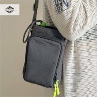 Deeptbhand  Túi đeo vai chai nước Túi đựng cốc nước Túi đựng điện thoại đeo chéo Nylon màu trơn Túi đeo vai di động ngoài trời Đẹp