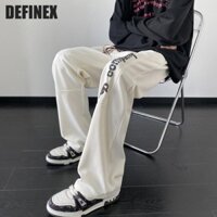 Definex American High Street hiphop Quần Nam Thẳng Rời Quần Thể Thao Drap Quần Thường Ngày #NZKZ0401#