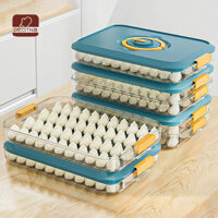 DEGTNB Deli Hộp Đựng Thịt Bánh Bao Hộp Bảo Quản Nhiều Lớp Không Chứa BPA Thiết Kế Xếp Chồng Tốt