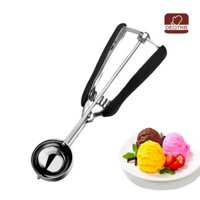 Degtnb-ice Cream Scoop Bánh quy bằng thép không gỉ đa năng Muỗng làm kem kẹp tiện dụng cho gia đình