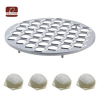 DEGTNB Nga Bánh Bao Khuôn 37 Lỗ Kim Loại Ravioli Máy Làm Pelmeni Thịt Bánh Bao Cắt