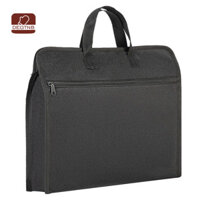 DEGTNB Túi đựng hồ sơ Dung tích lớn Vải Oxford chống thấm nước hai tầng Văn phòng Kinh doanh Du lịch Cặp đôi