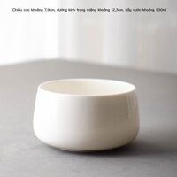 Dehua White Porcelain Tea Washer Household Medium Ceramic Water Bowl Kungfu Tea Set Spare Parts Dry