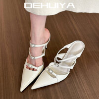 DEHUIYA Giày Cao Gót nữ Mũi Nhọn giày nữ SANDAL Chất lượng cao Phù hợp Thể thao Sang trọng FDL2440G7Z 15Z240411