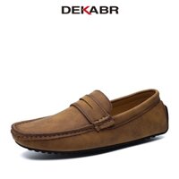 Dekabr thời trang nam giày da giày thường giày lười nam cổ điển giày lười nam giày lái xe cộng với kích thước 49