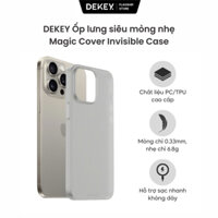 (DEKEY) Ốp Lưng Điện Thoại Magic Cover Crystal Trong Suốt và Invisible Siêu Mỏng Bền Đẹp Nguyên Bản