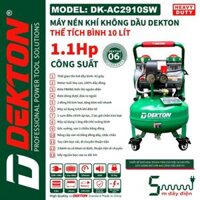 DEKTON máy nén khí không dầu (10L, 1.1HP) DK-AC2910SW