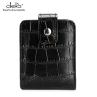 Dela Túi Đựng Son Môi Họa Tiết Da Cá Sấu Có Gương Tiện Dụng