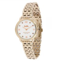 Delancey Slim Silver Dial Ladies Rose Gold-Tone Watch 14502783