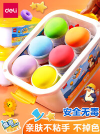 Deli 24 Màu Ultra -Light Clay Children Rubber Safe, không độc hại 36 Màu Mud Food Lớp 12 Màu Handmade Light Clay đất nặn cho bé