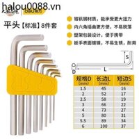 Deli Allen Cờ Lê Bộ Hộ Gia Đình Bên Trong Lục Giác Tua Vít Đầu Phẳng Cờ Lê Lục Giác Đầu Bóng Torx Hình Bên Trong