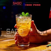 DELI DSY5840-3A - Ly Thủy Tinh Delisoga Studio Stripes Tumber Glass 410ml | Thủy Tinh Nhập Khẩu Cao Cấp
