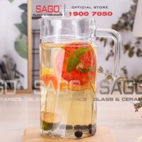 Deli E002H1 - Bình Nước Thủy Tinh Deli Pitcher Glass 1850ml | Thân Xoáy