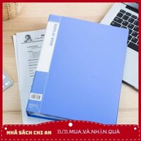 [Deli] File lá A4 Deli, Xanh dương - 60/80/100 lá - 1 cái - E5260/E5280/E5200