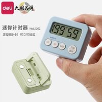 Deli Hẹn giờ nhà bếp Nhắc nhở Đồng hồ báo thức điện tử Đồng hồ bấm giờ Đồng hồ đếm ngược từ tính lớn dành cho sinh viên